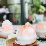 エチエンヌの桃のかき氷